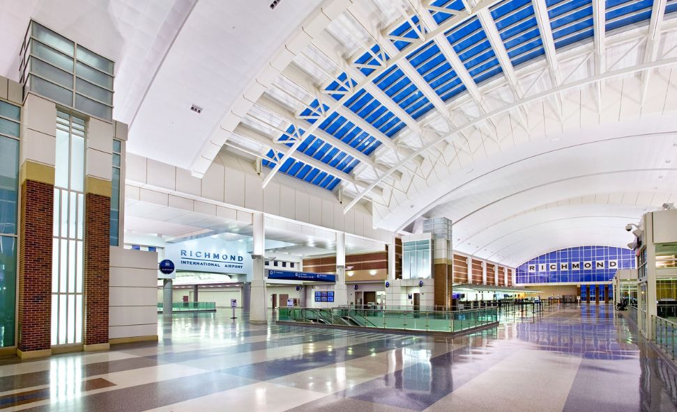 Interior of Richmond International Airport