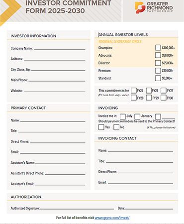 Investor Commitment Form preview