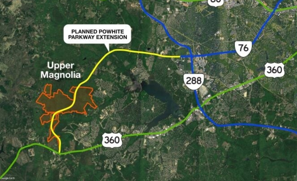 Map of Upper Magnolia Technology Park