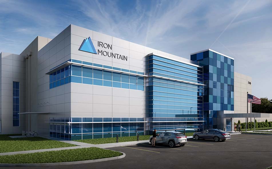 Iron Mountain data center rendering